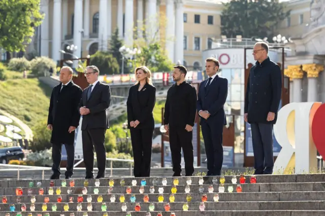 Four leaders of Ukraine's allied countries arrived in Kyiv