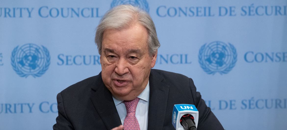 UN Secretary General Calls on India, Pakistan to Avoid Military Confrontation