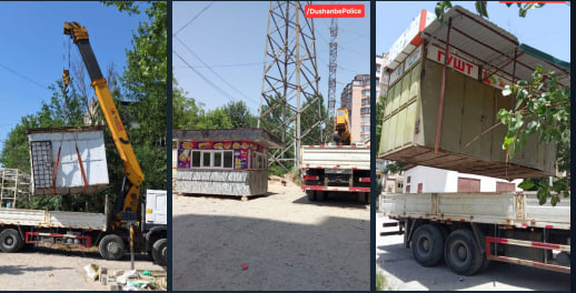 10 illegal trading outlets dismantled in Dushanbe