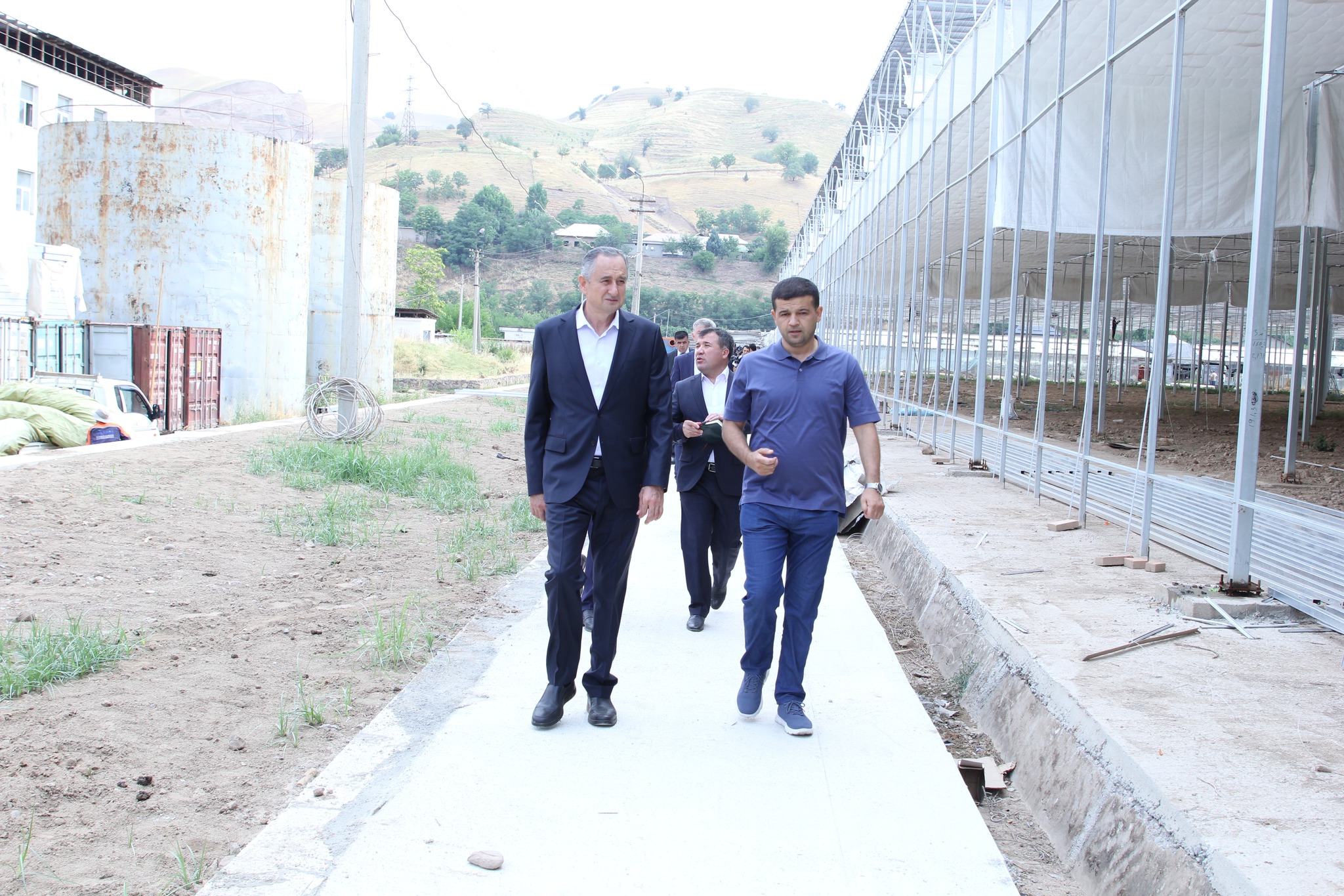 The Chairman of Khatlon Region got acquainted with the progress of construction and improvement works in the city of Nurek