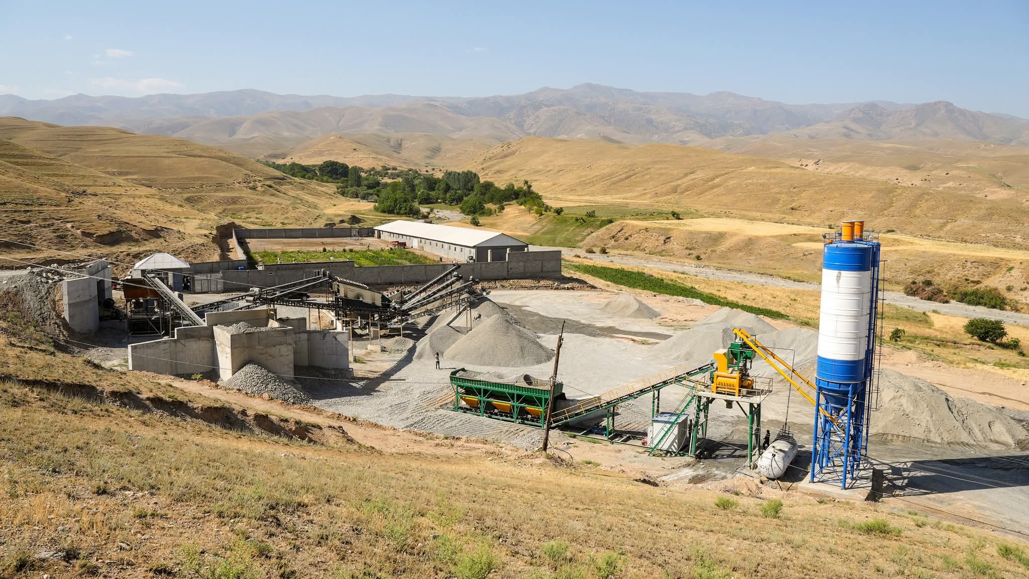 A workshop for the production of building materials was launched in Penjikent