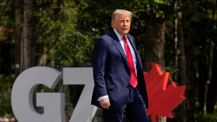 US President Donald Trump has left the G7 summit due to the crisis in the Middle East