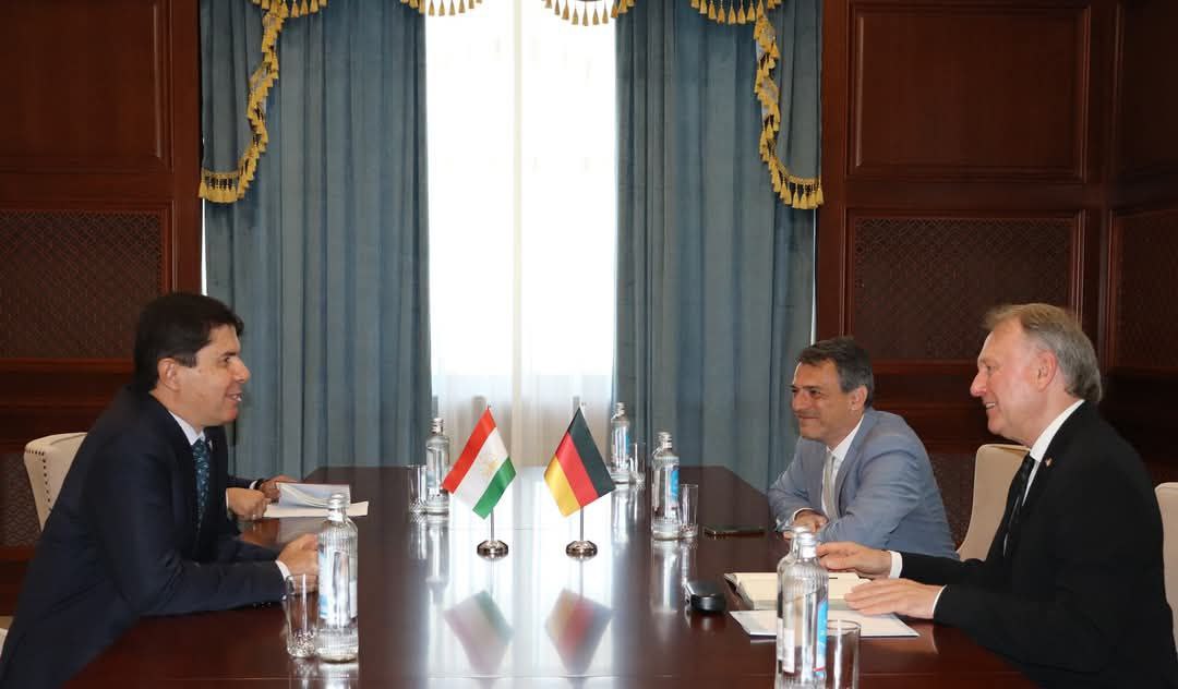 Tajikistan Economy Minister Meets with New Head of KfW in Central Asia
