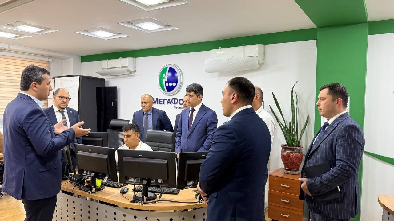 The Head of the Communications Service got acquainted with the activities of the company "MegaFon Tajikistan"