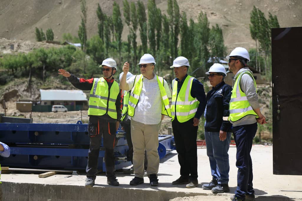 Tajikistan Energy Minister Visits Sebzor HPP Construction Site in GBAO