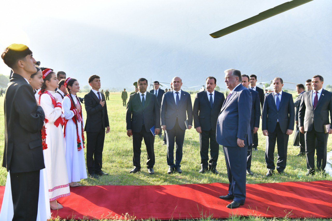 The President of Tajikistan began a working visit to the Rushan district