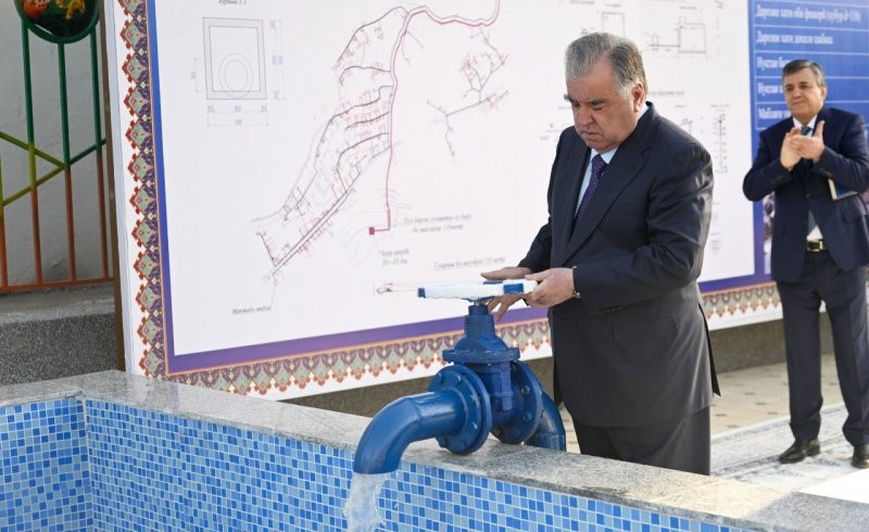 A drinking water supply line was put into operation in the village of Sangiston, Ayni district