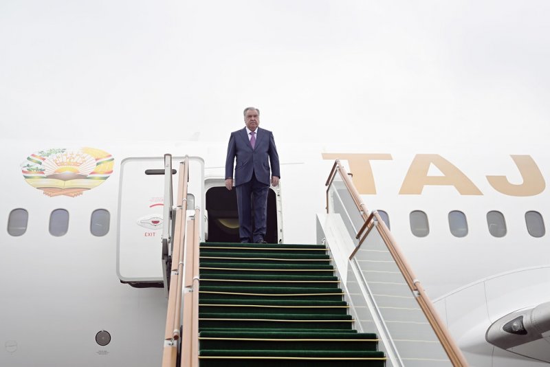 Emomali Rahmon arrived in the city of Fizuli in the Republic of Azerbaijan