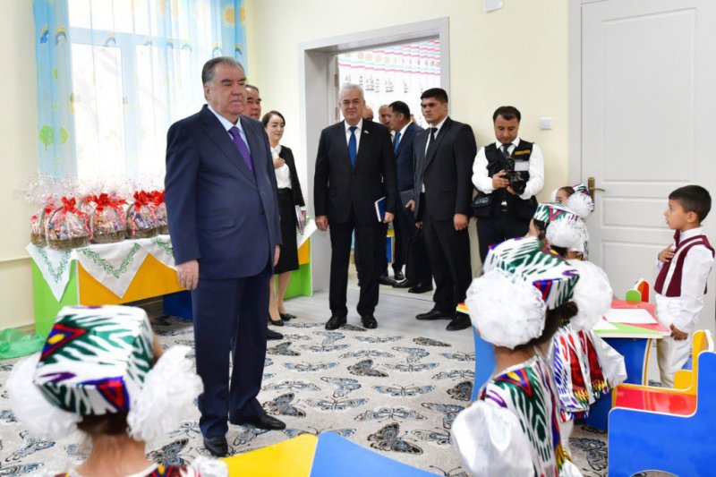 Emomali Rahmon commissioned the preschool institution "Guliston" in the Ayni district