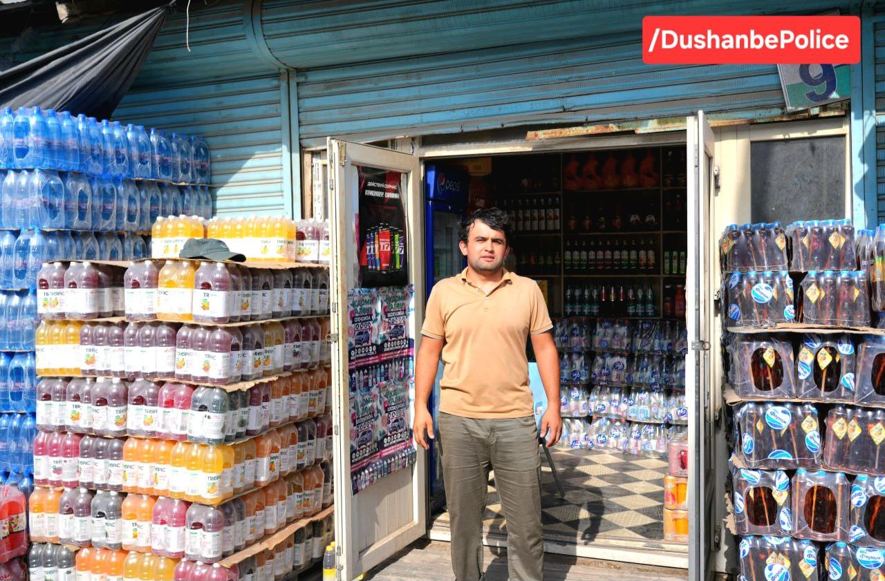 In Dushanbe, a trader sold expired drinks at the Farovon market