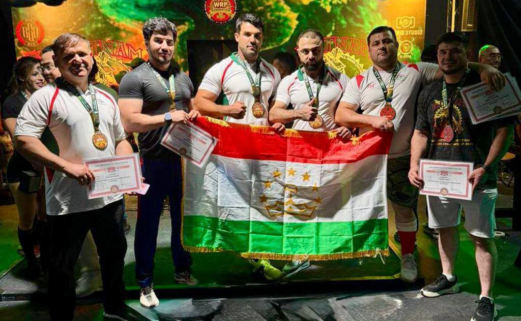 Tajikistan Team Wins Five Gold Medals at Asian Powerlifting Championships in Vietnam