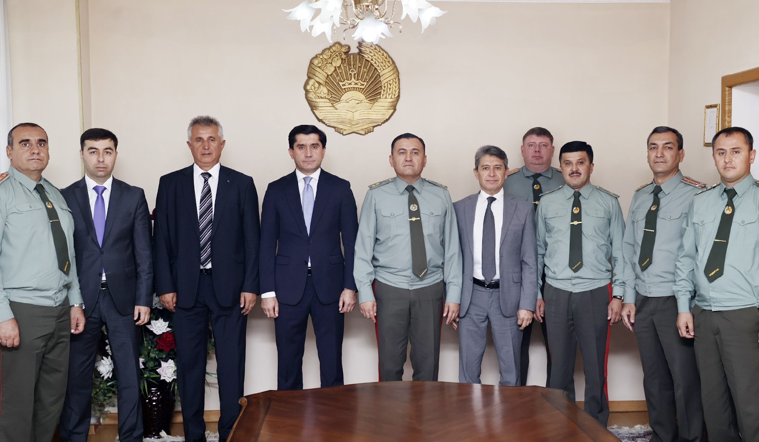 Tajik Defense Minister Meets with Tajikistan Football Federation Working Group