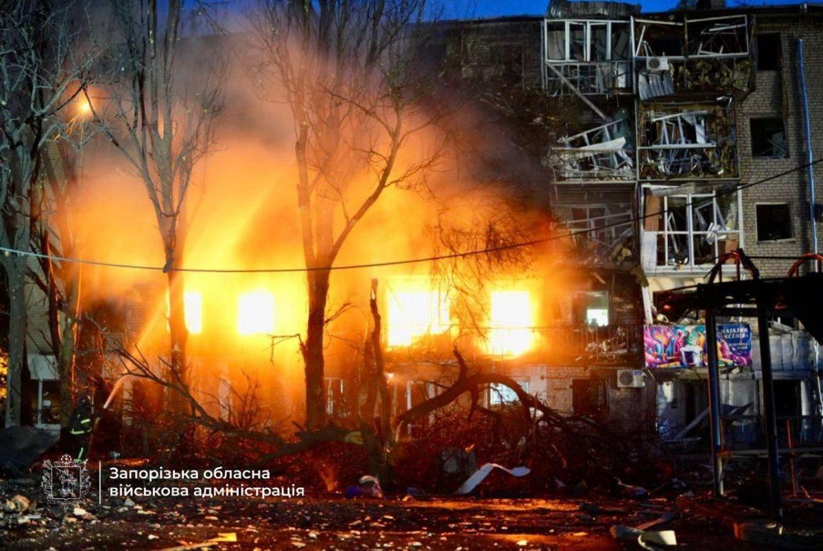 Russia launched a massive drone and missile attack on Ukraine, claiming casualties.