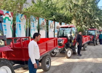 Vanj's farms received new tractors and equipment.