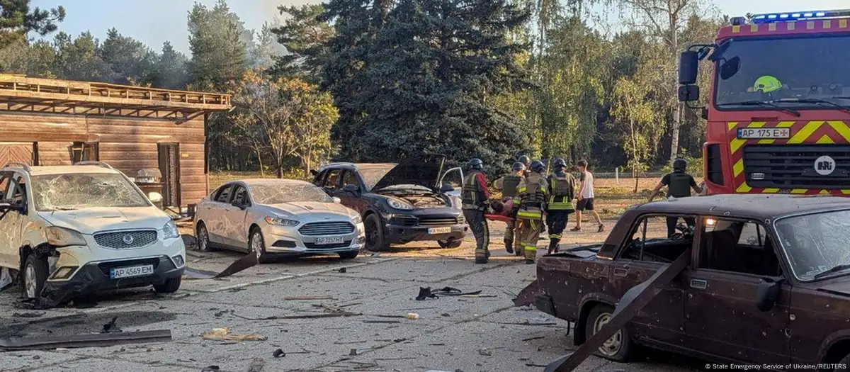 A Russian Armed Forces anti-aircraft missile struck a bus station in Zaporizhzhia, injuring 20 people.