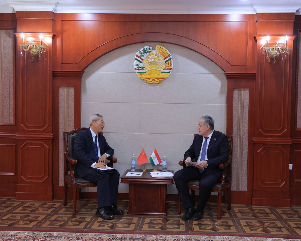 A meeting between the head of the Tajik Foreign Ministry and the new Chinese ambassador took place in Dushanbe.
