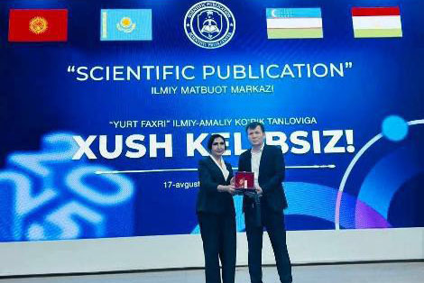 A representative of Tajikistan received an award at the international competition "Pride of the Nation – 2025"