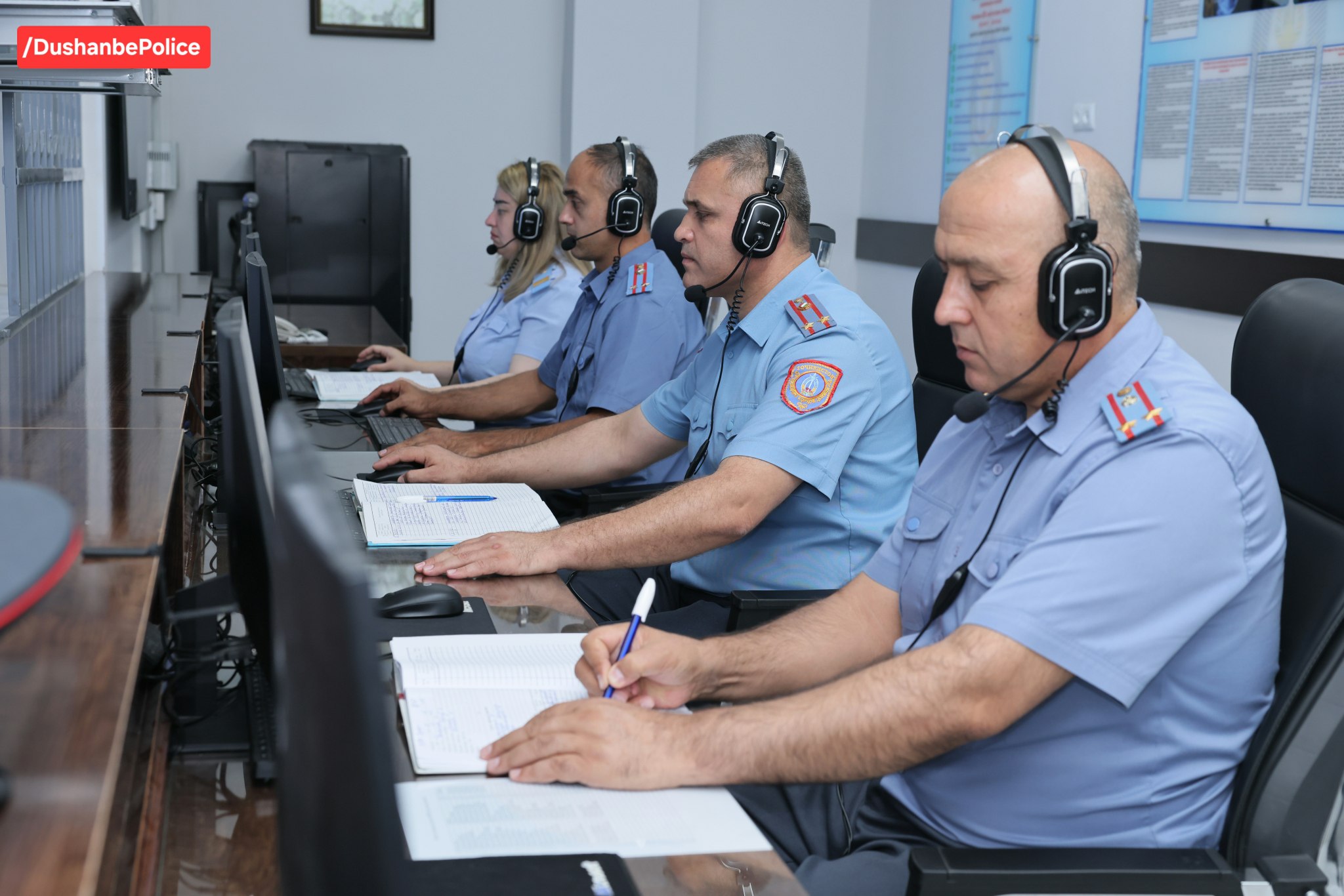 Dushanbe police have established a call center to receive citizen inquiries.