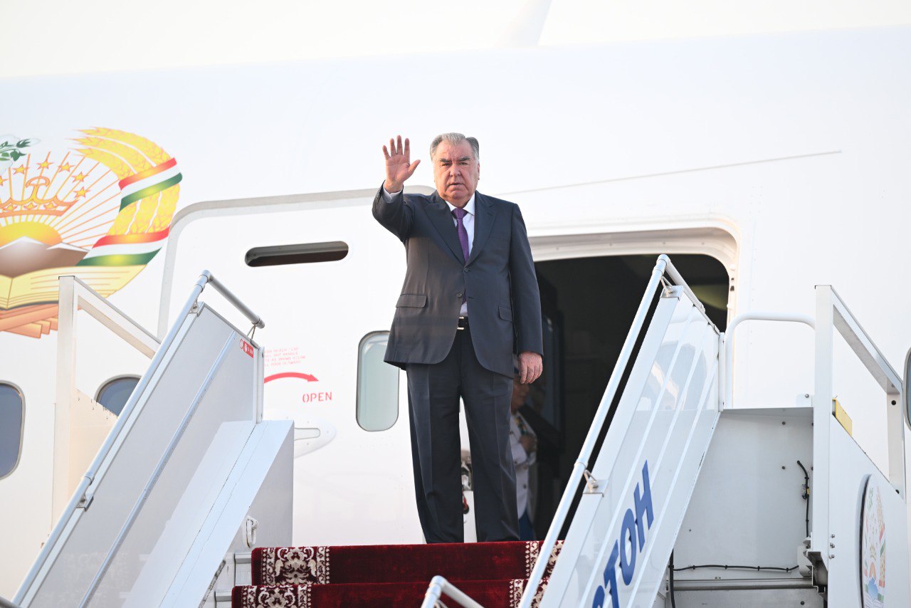 Emomali Rahmon departed for China to attend the SCO Heads of State Meeting