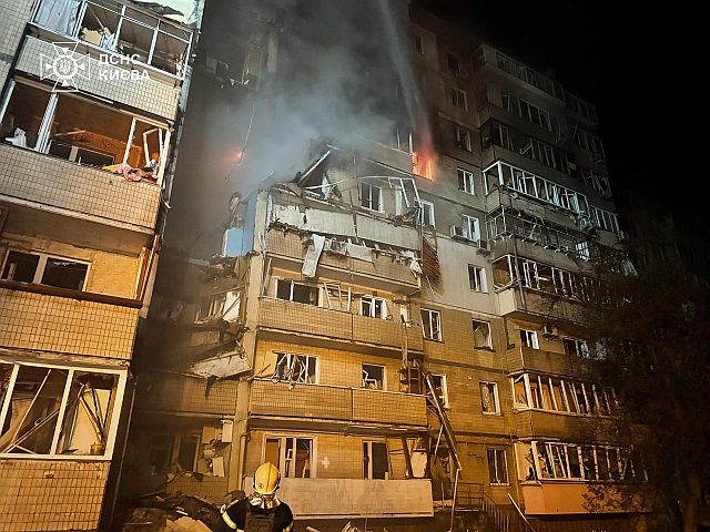 Russian army drone attack on Kyiv, baby among the dead