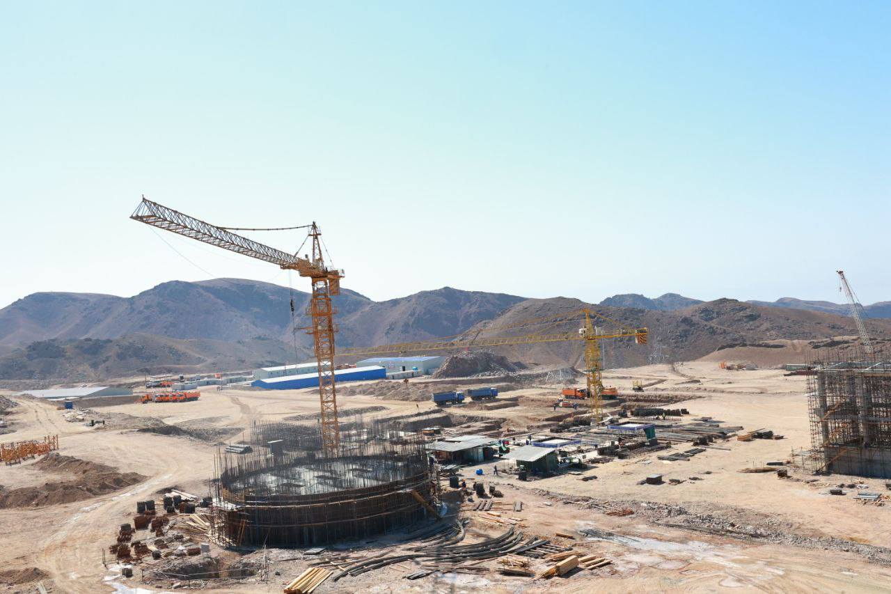 Construction of an iron ore enrichment plant continues in the Sughd region.