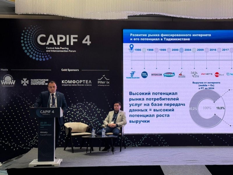 Tajikistan aims to expand cooperation with Internet providers in Central Asia