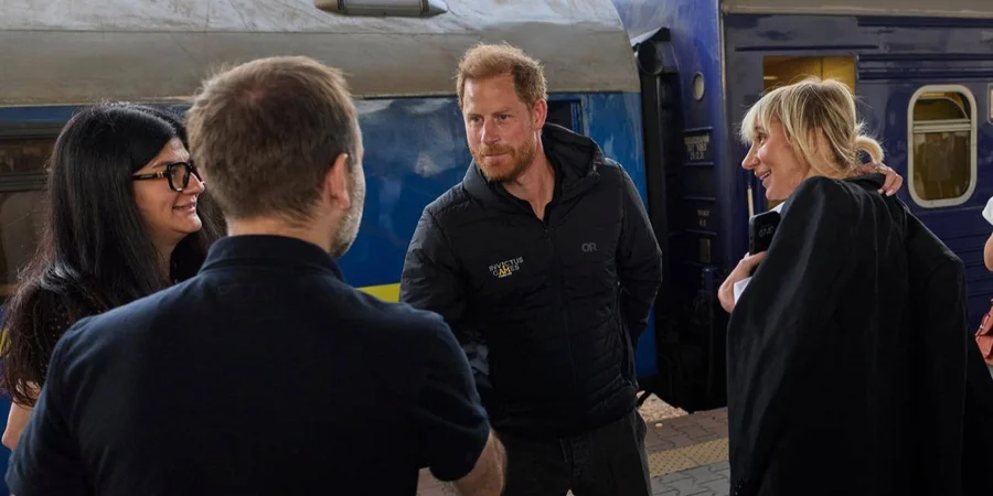 Prince Harry arrived in Kyiv for the first time on a visit to support veterans.