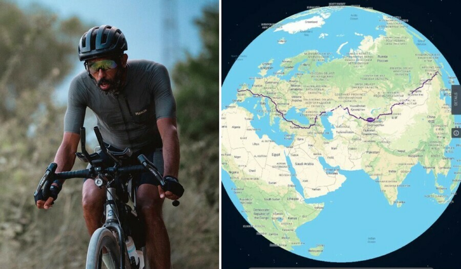 A French cyclist who attempted to break a world record has been placed in pretrial detention in Russia.