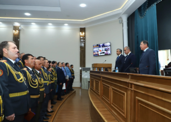 The Ministry of Internal Affairs of Tajikistan celebrated the 34th anniversary of the country's independence and awarded its employees.