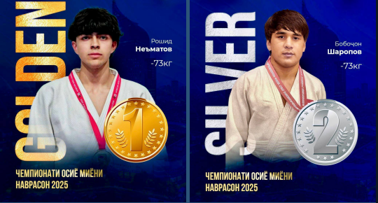 Tajik judokas won gold and silver at the Asian Championships in Jakarta.