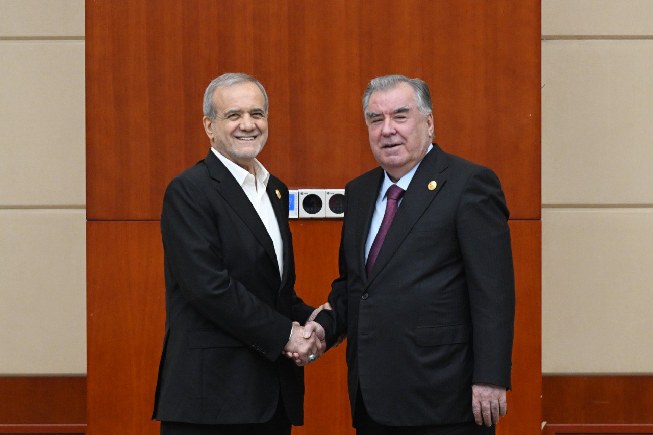Emomali Rahmon and Masud Pezeshkian discussed expanding cooperation between Tajikistan and Iran.