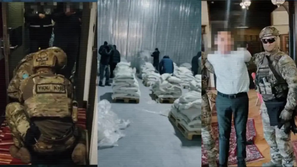 The largest cocaine haul in Kazakhstan's history was seized in Almaty.