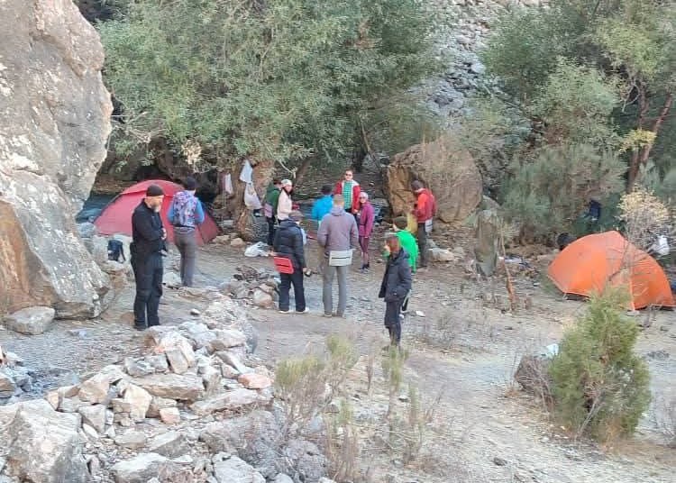 Tajik rescuers helped a Russian tourist in the Zerafshan Mountains.