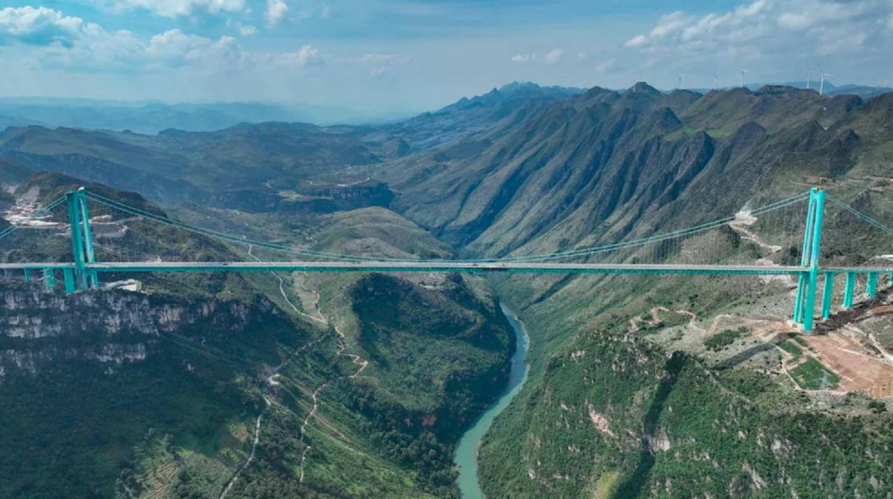 The world's highest bridge has opened in China.