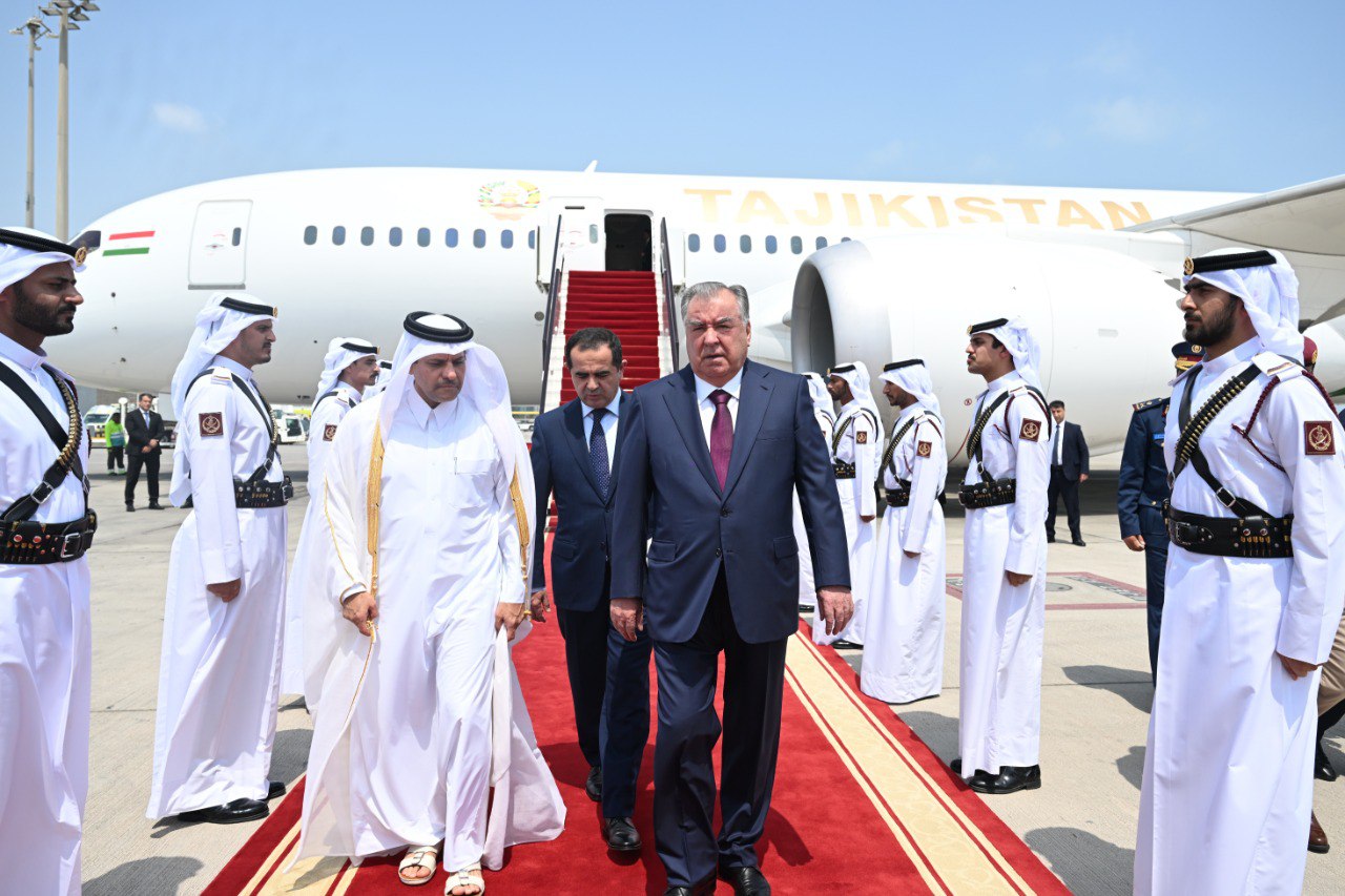 Emomali Rahmon arrived in Qatar on a working visit.