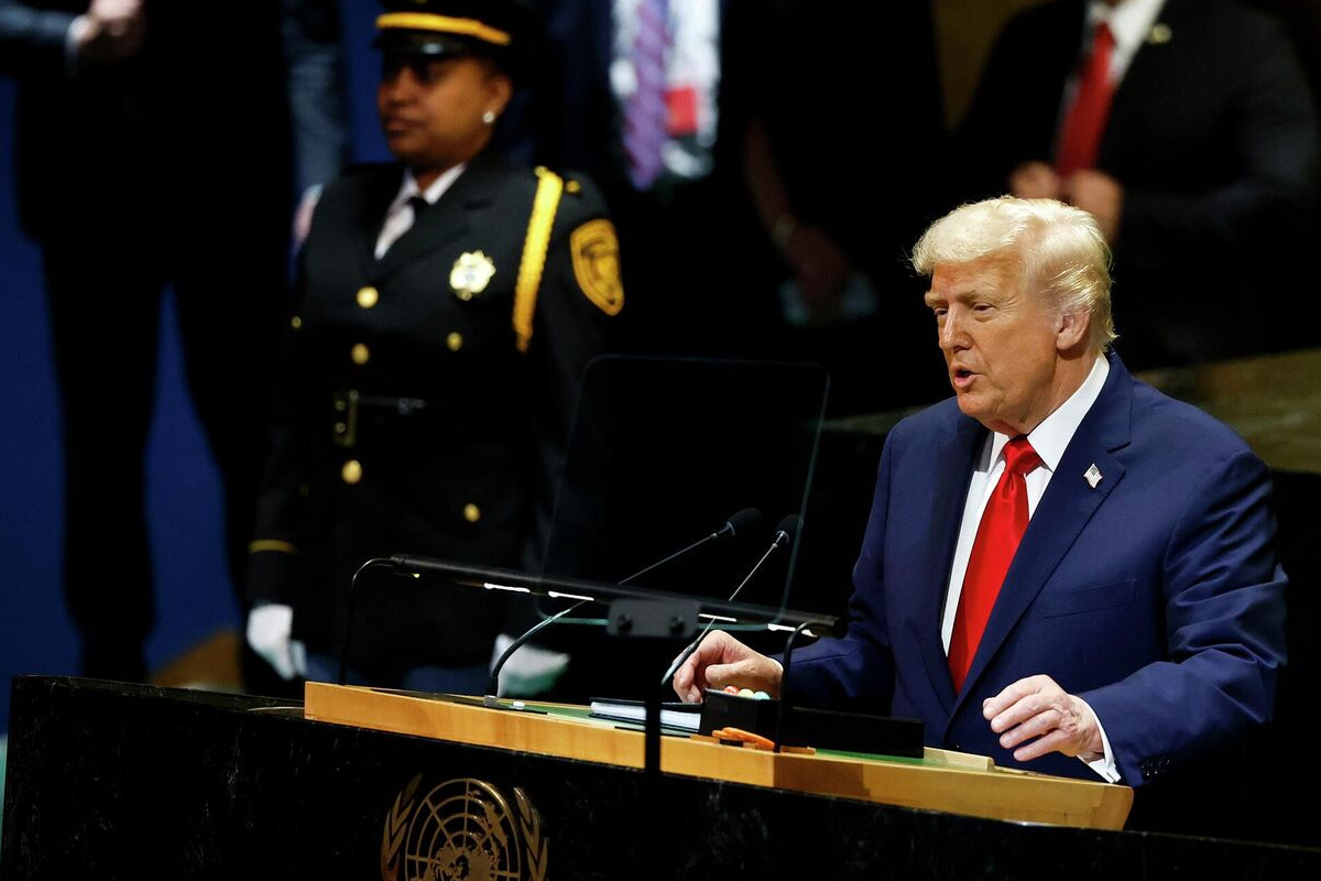 Trump demanded the UN Secretary-General investigate "sabotage" during his speech to the General Assembly.