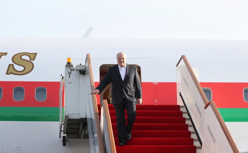 Belarusian President Alexander Lukashenko arrived in Tajikistan on a working visit.