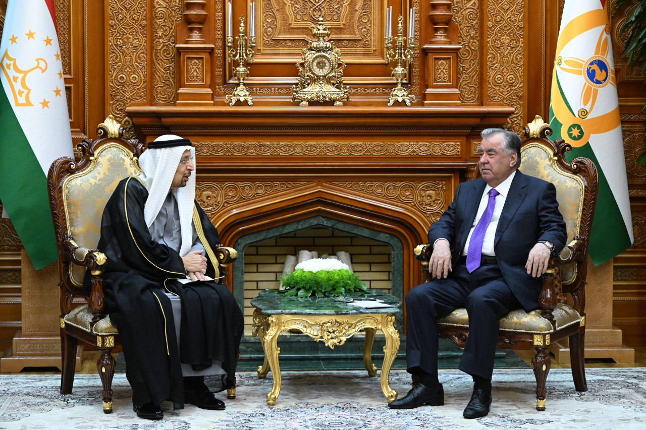 Emomali Rahmon met with Saudi Arabian Investment Minister Khalid Al-Falih.