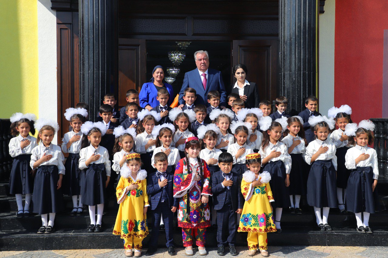 Emomali Rahmon opened a new preschool, Shukrona, in the Dangara district.