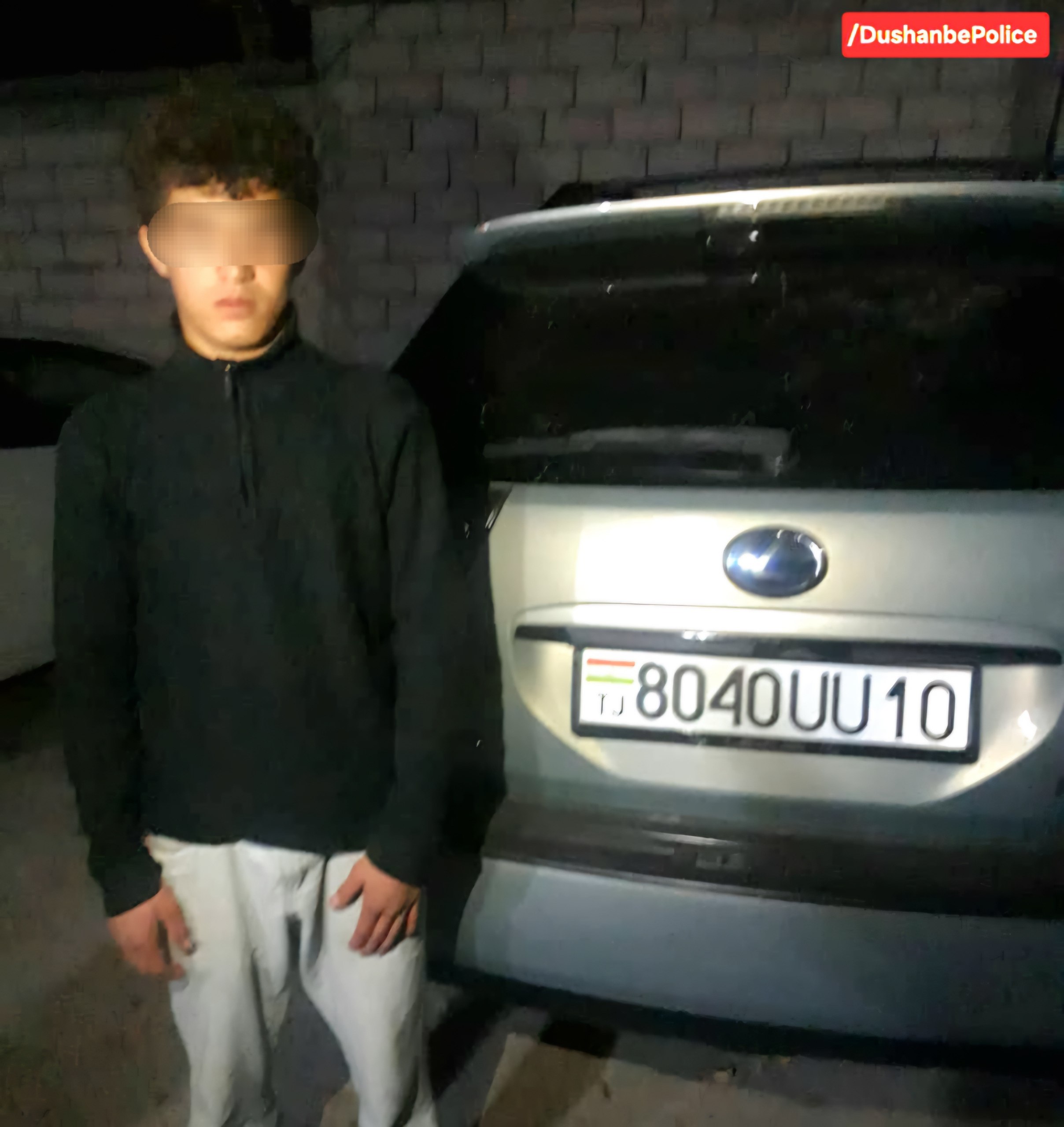 A minor was arrested in Dushanbe for driving without a license.