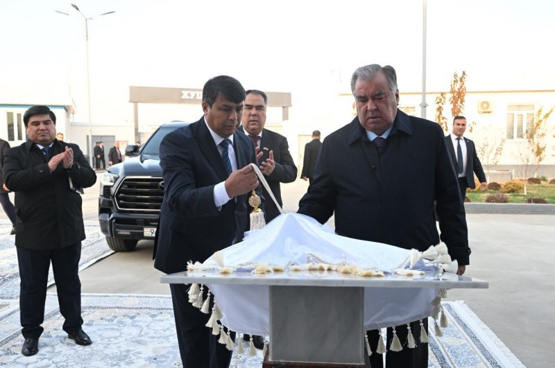 Emomali Rahmon opened a packaging company for household and technical products, Fayzi Nur LLC, in Istaravshan.