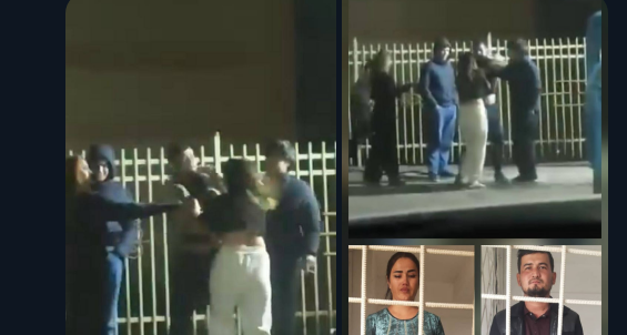 In the Khatlon region, a young man and woman got into a fight and were arrested.