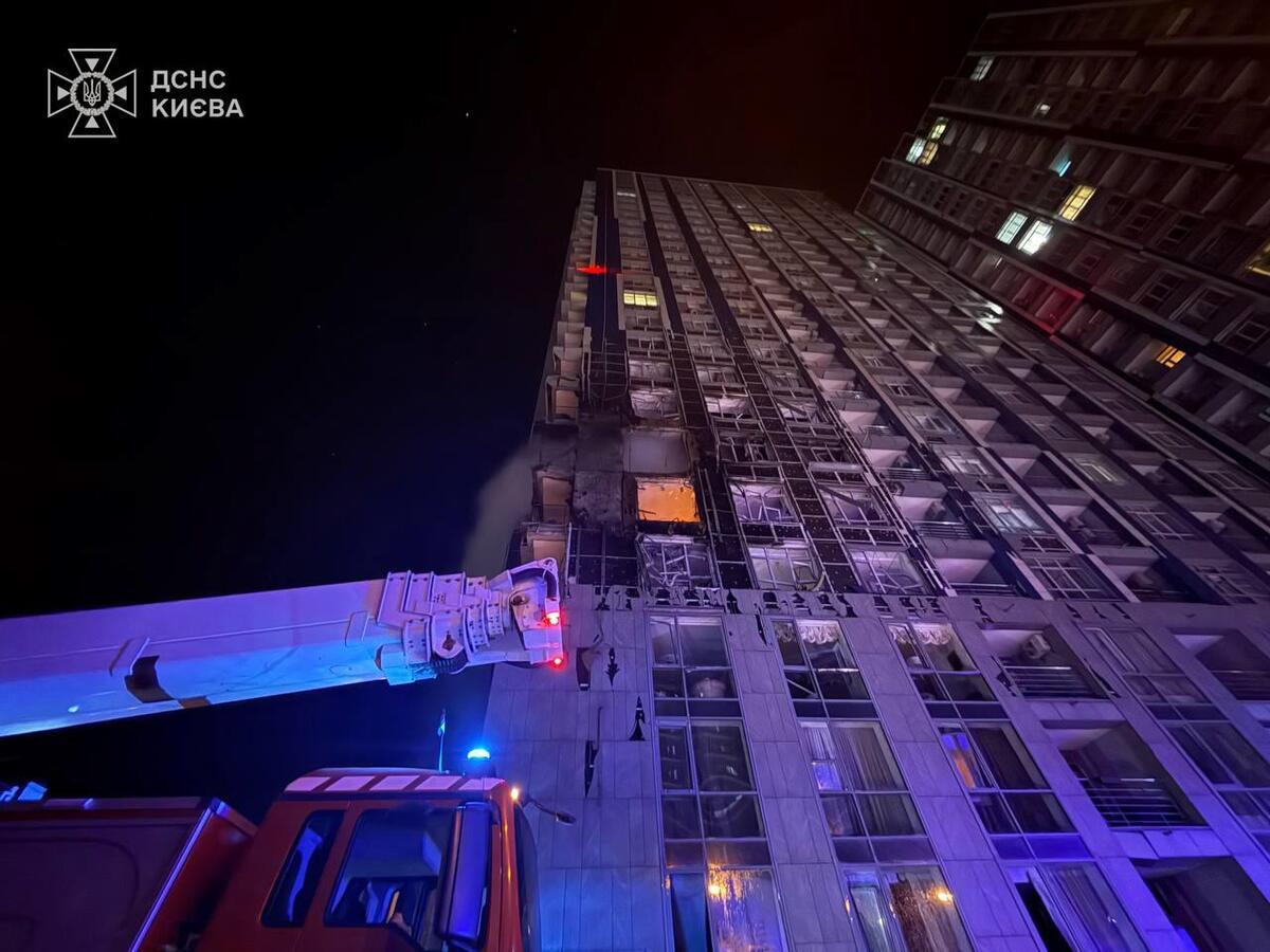 Attack on Kyiv: High-rise buildings damaged, casualties reported