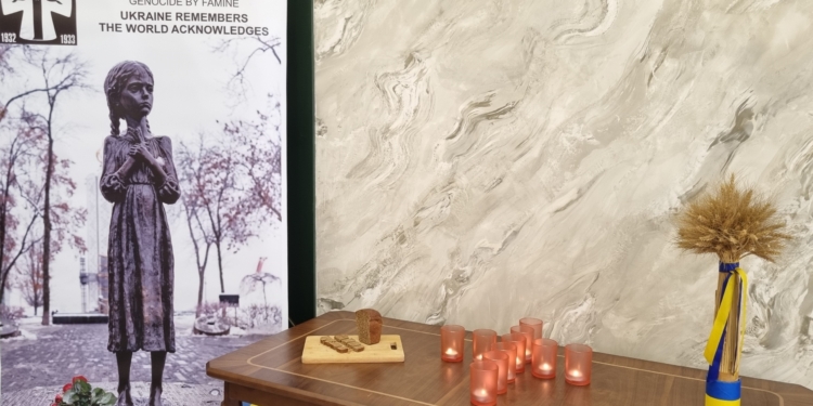 Dushanbe commemorates the victims of the 1932–1933 Holodomor in Ukraine.