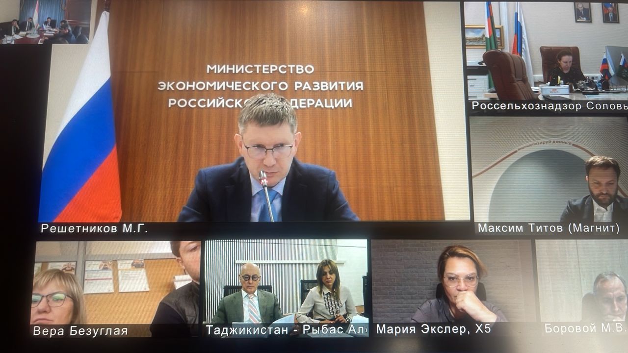 Tajikistan and Russia discussed expanding agricultural exports and trade and economic cooperation.