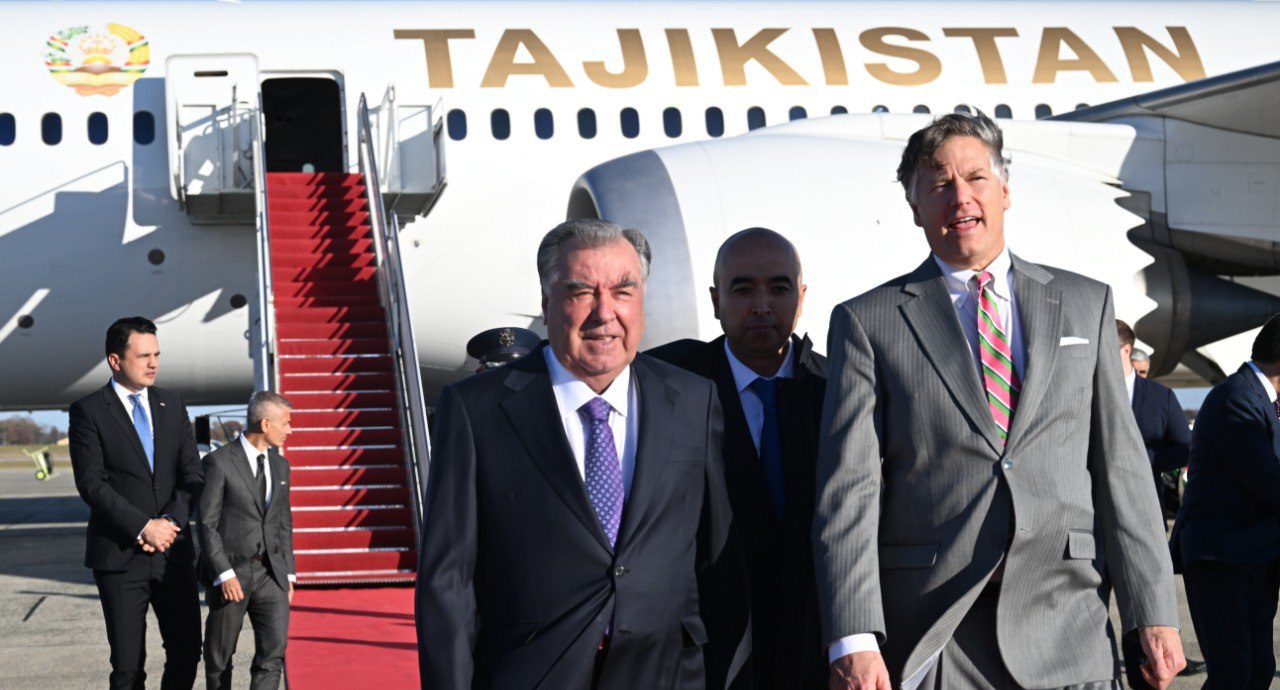 Emomali Rahmon arrived in Washington on a working visit.