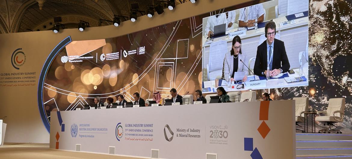The UN Declaration on Sustainable and Equitable Industrial Development was adopted in Riyadh.