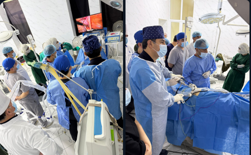 A number of minimally invasive surgeries, including laparoscopic hysterectomy, were used for the first time in Penjikent.