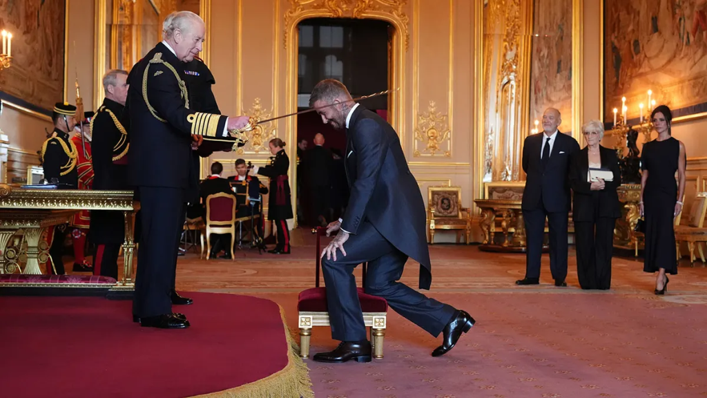 David Beckham was knighted
