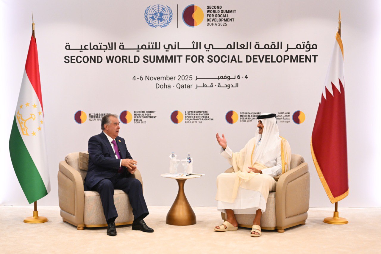 Emomali Rahmon met with Emir of Qatar Tamim bin Hamad Al Thani in Doha